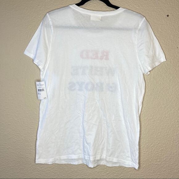 Project Social T Red White & Boys Tee Size Large New With Tags - Picture 4 of 7